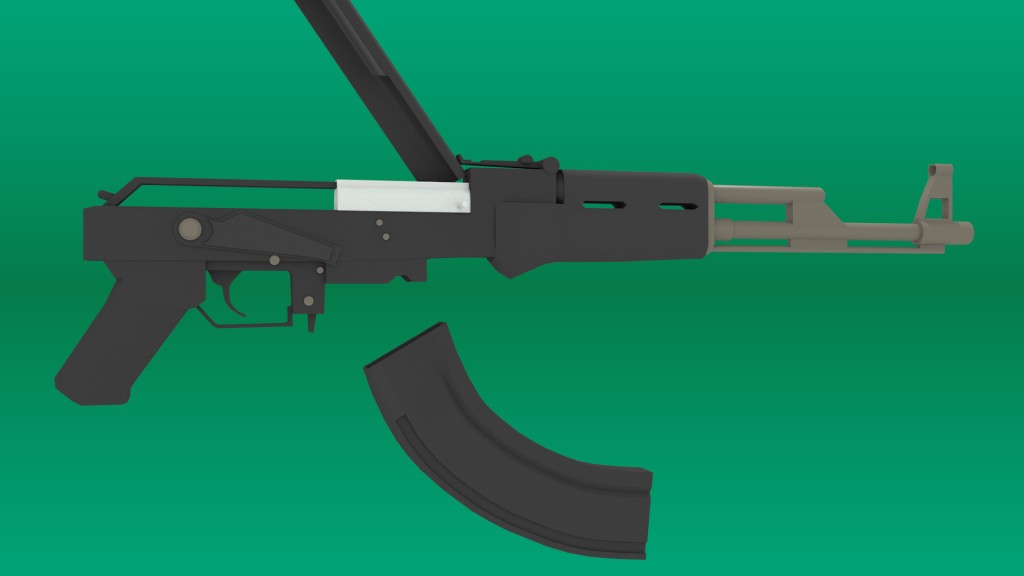 Rigged AK47 preview image 3